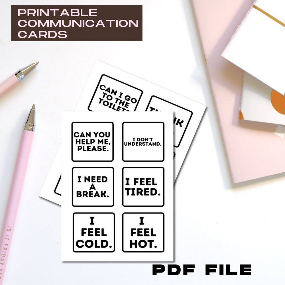 Printable Communication Exchange Cards - KY designX
