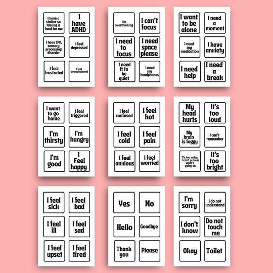 Printable communication exchange Cards - KY designX