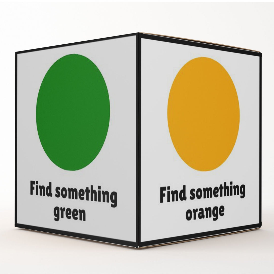 Printable DIY Color Hunt Dice Game - KY designX