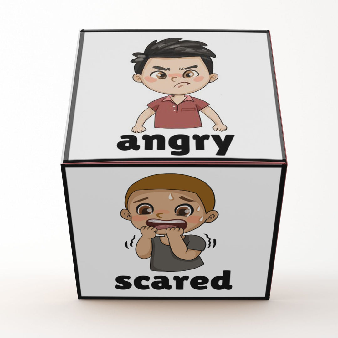 Printable Emotions Dice Cube for kids - KY designX