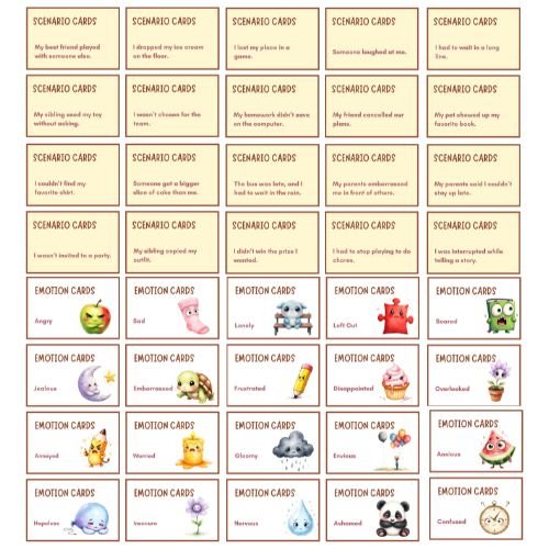Printable Feelings & Emotions Game for Kids - KY designX