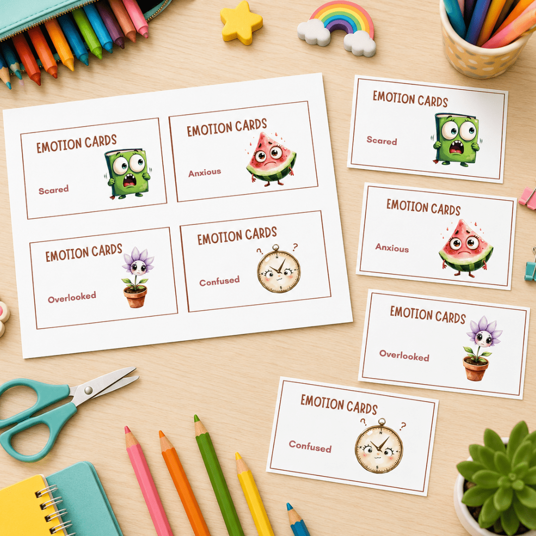 Printable Feelings & Emotions Game for Kids - KY designX
