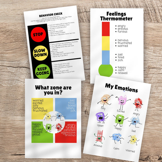 Printable Feelings Thermometer & Behavior Support Tools - KY designX
