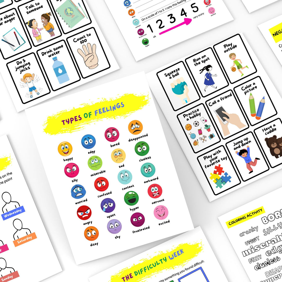 Printable feelings worksheets for Children - KY designX