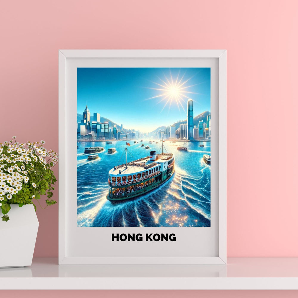 Printable Free Hong Kong Star Ferry Poster - KY designX