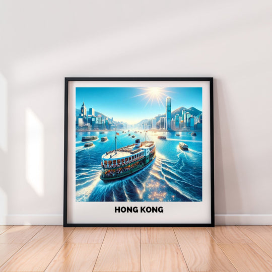 Printable Free Hong Kong Star Ferry Poster - KY designX