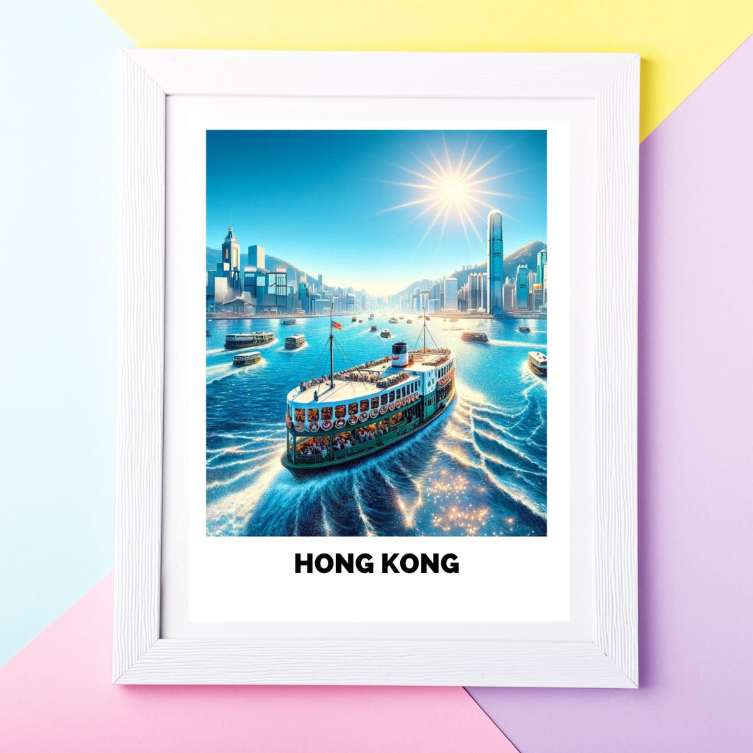 Printable Free Hong Kong Star Ferry Poster - KY designX