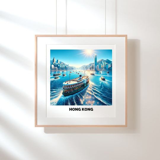 Printable Free Hong Kong Star Ferry Poster - KY designX