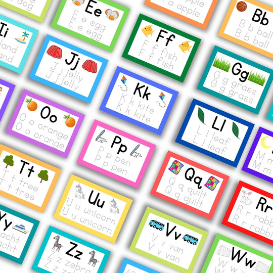 Printable fun alphabet tracing worksheets - KY designX
