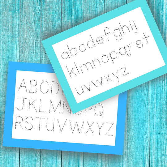Printable fun alphabet tracing worksheets - KY designX
