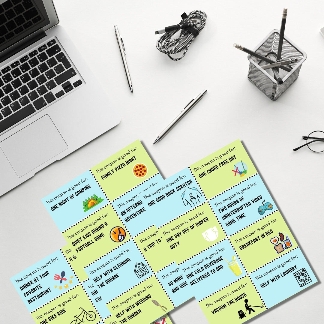 Printable fun coupons for Fathers Day - KY designX