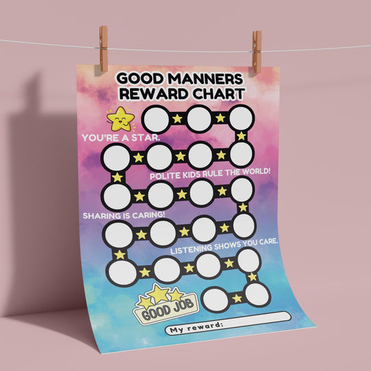Printable Good Manners Reward Chart - KY designX