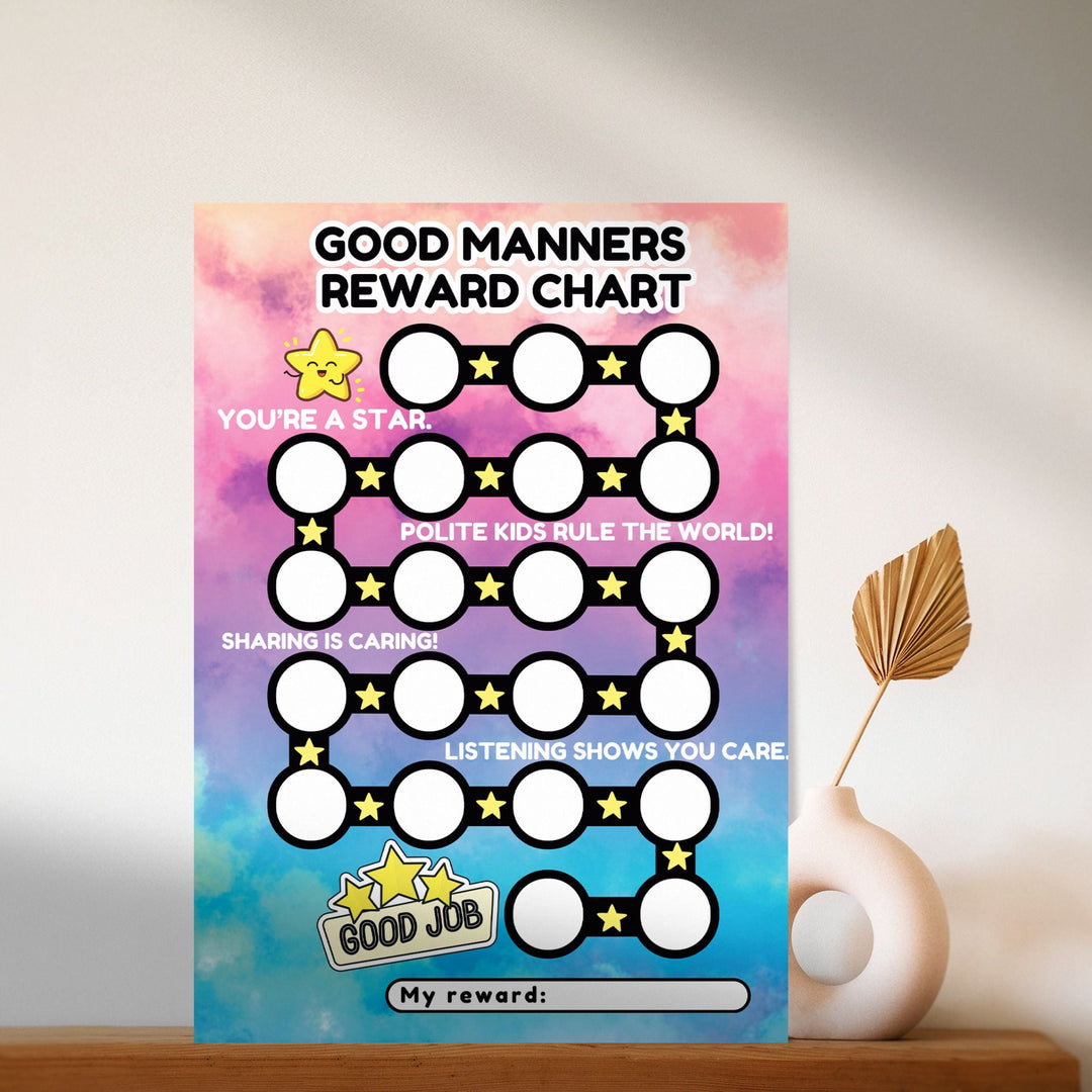 Printable Good Manners Reward Chart - KY designX
