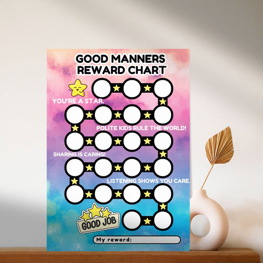 Printable Good Manners Reward Chart - KY designX