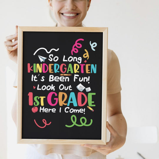 Printable goodbye kindergarten hello 1st - grade - KY designX