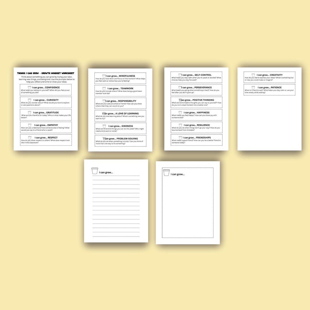 Printable Growth Mindset Bulletin Board Kit - KY designX