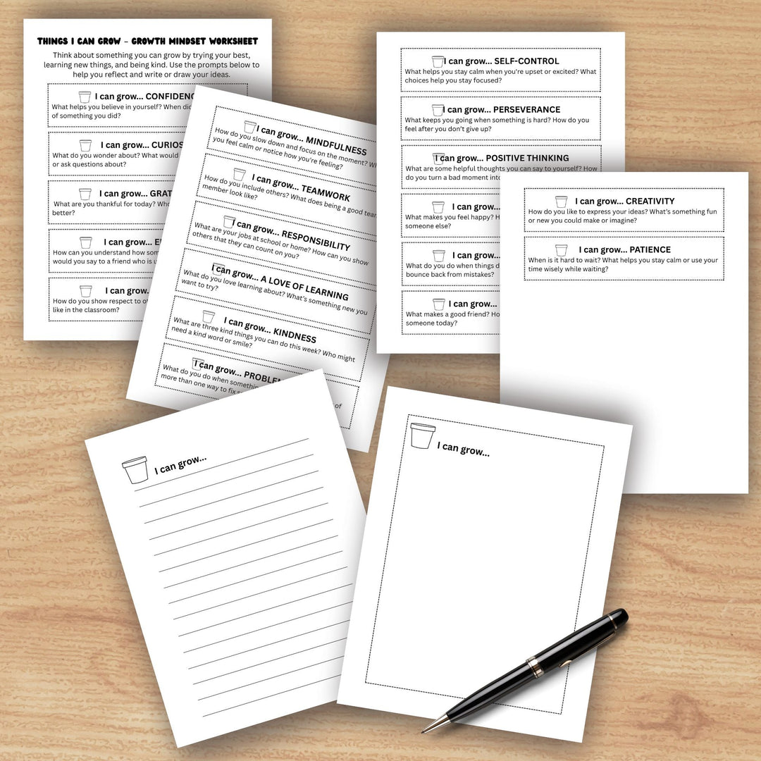 Printable Growth Mindset Bulletin Board Kit - KY designX