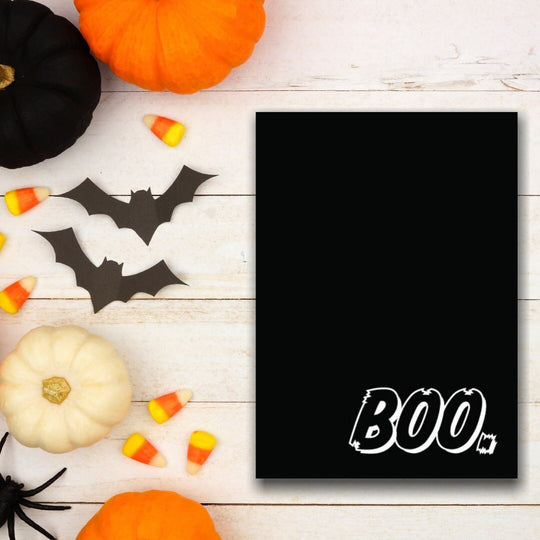 Printable Halloween BOO wall poster - KY designX