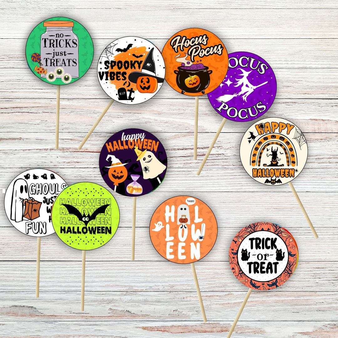 Printable Halloween cake toppers - KY designX