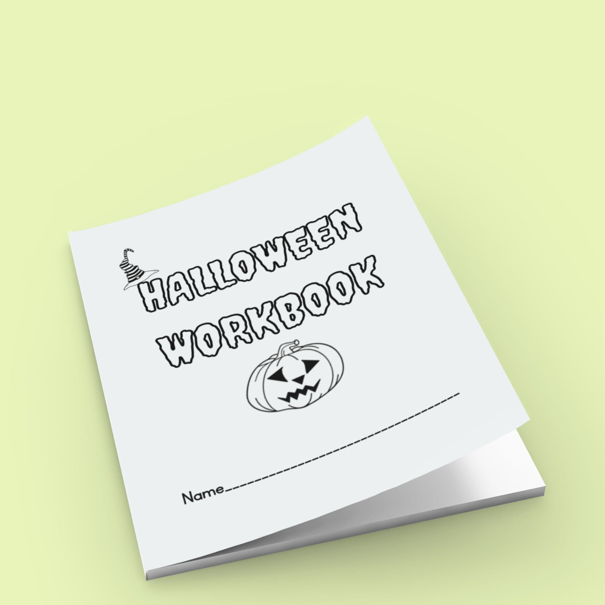 Printable Halloween Childrens Workbook - KY designX
