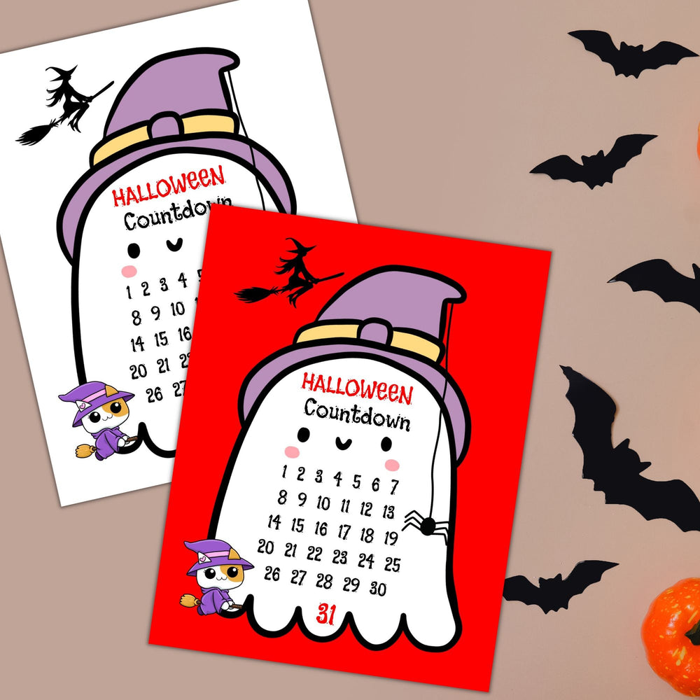Printable Halloween countdown - KY designX