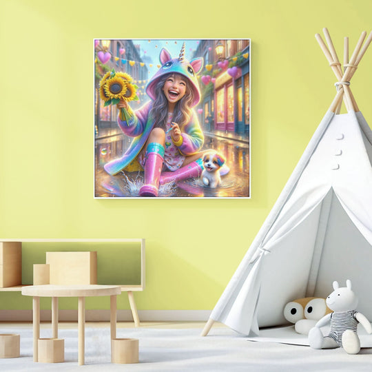 Printable Happy and Bright Wall Decor for Girls Room - KY designX