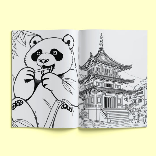Printable Hong Kong Coloring Book - KY designX