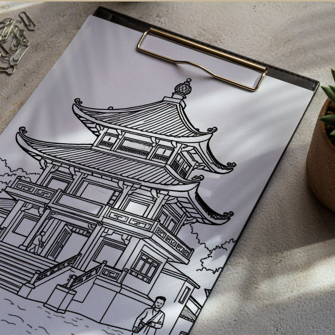 Printable Hong Kong Coloring Book - KY designX