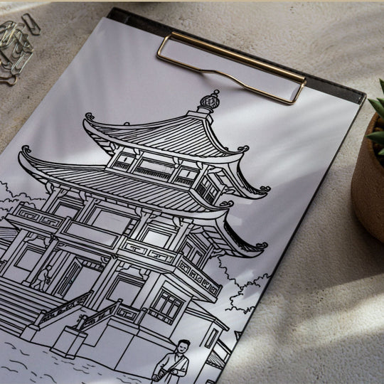 Printable Hong Kong Coloring Book - KY designX