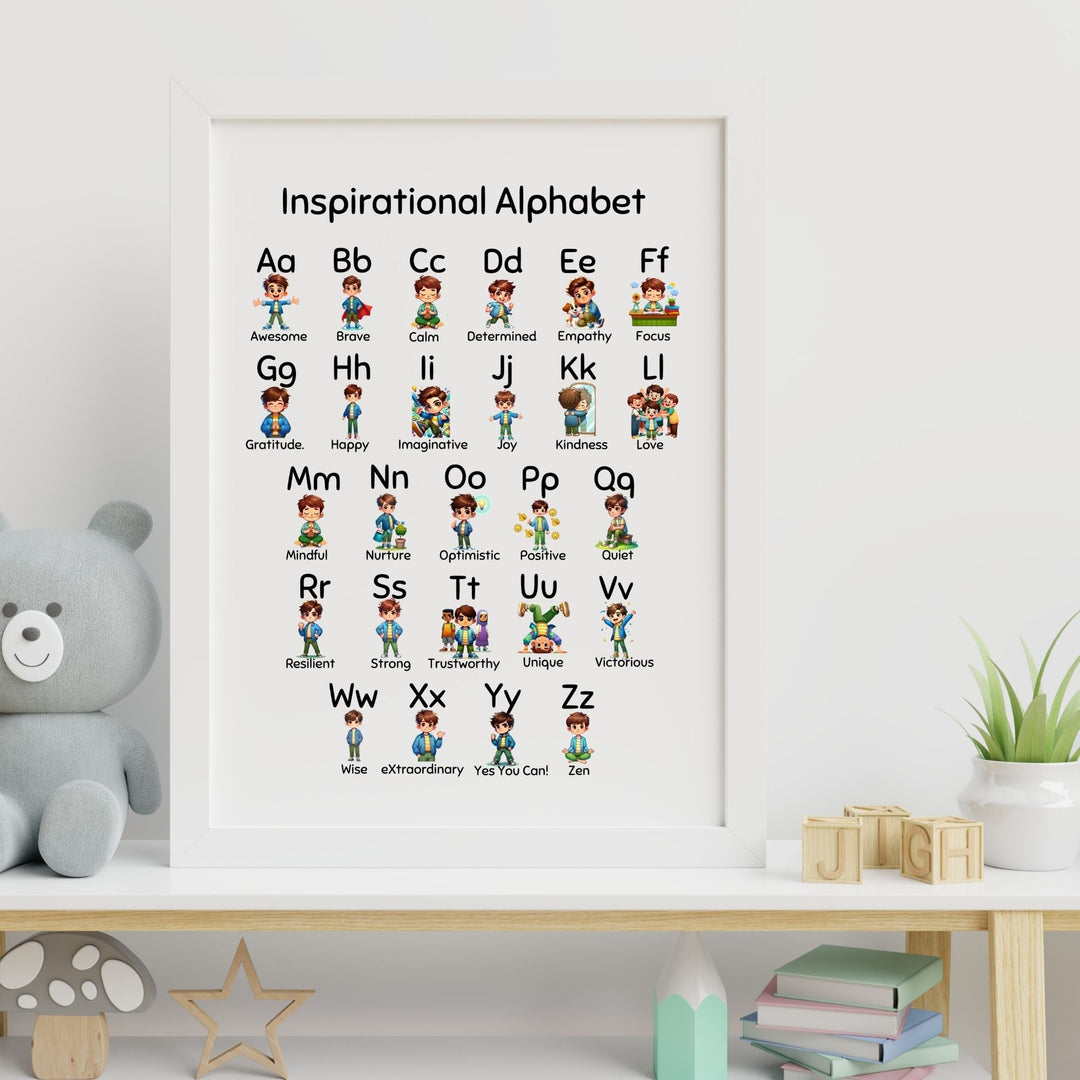 Printable Inspirational Alphabet Cards & Poster Set - KY designX