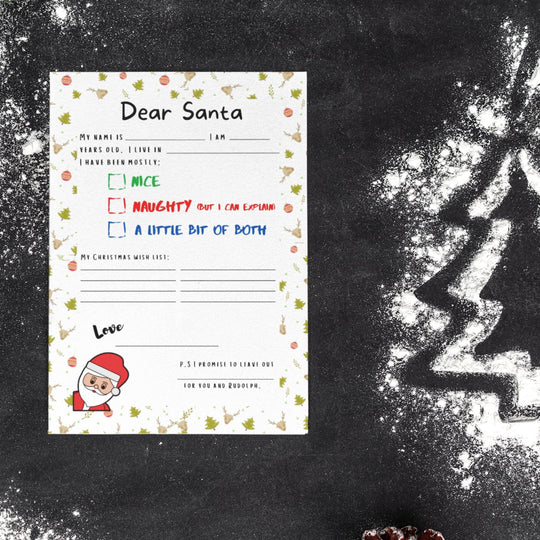 Printable Letter to Father Christmas - KY designX
