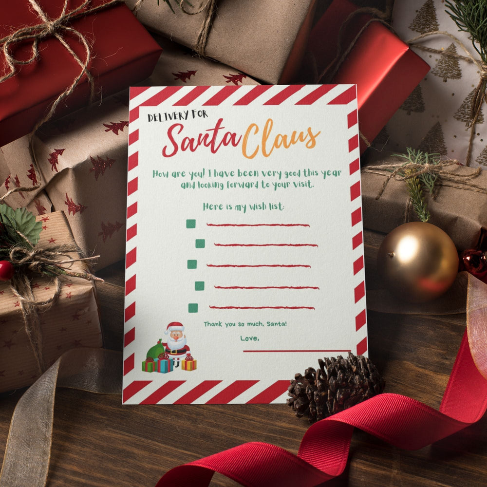 Printable Letter to Santa Claus - KY designX
