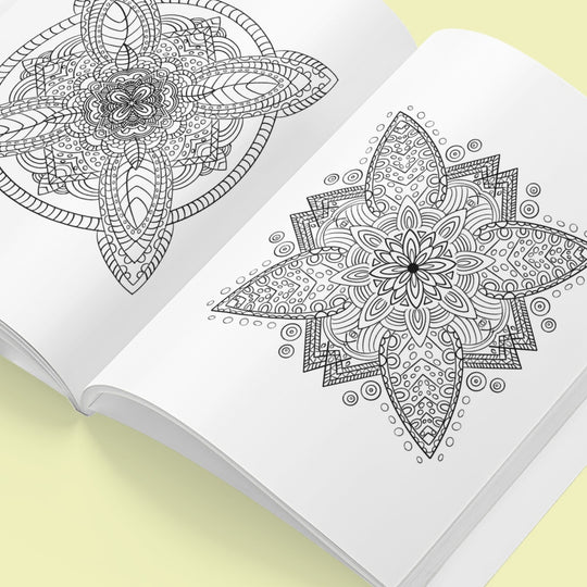 Printable mandala adult coloring book - KY designX
