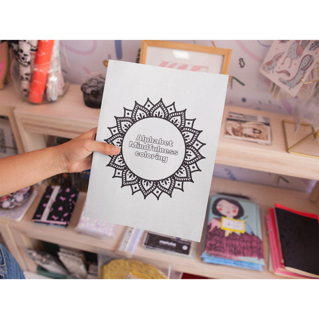 Printable Mandala Alphabet Coloring - KY designX