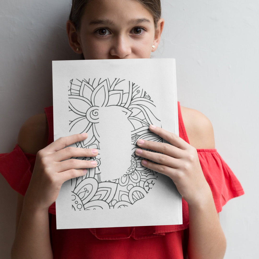 Printable Mindfulness Colouring Letters - KY designX