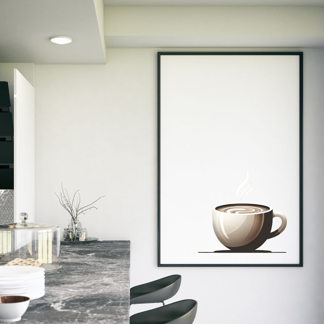 Printable Minimalist Coffee Cup Wall Decor - KY designX