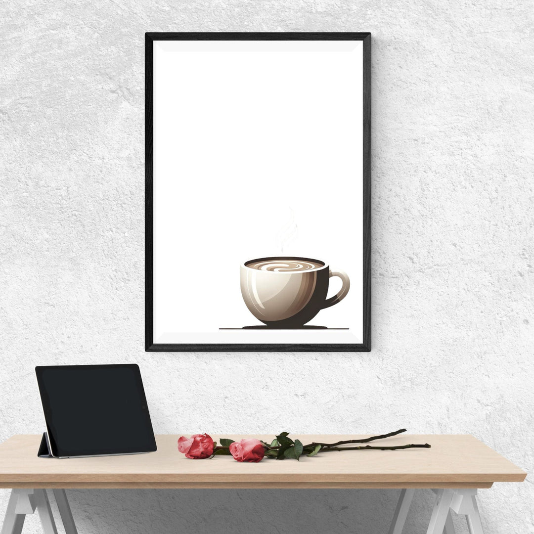 Printable Minimalist Coffee Cup Wall Decor - KY designX