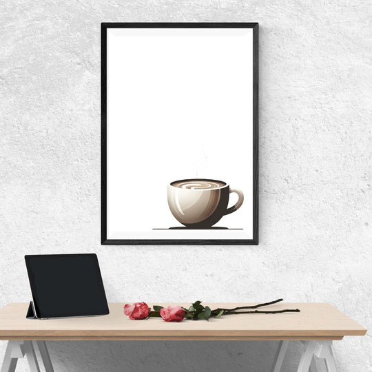 Printable Minimalist Coffee Cup Wall Decor - KY designX