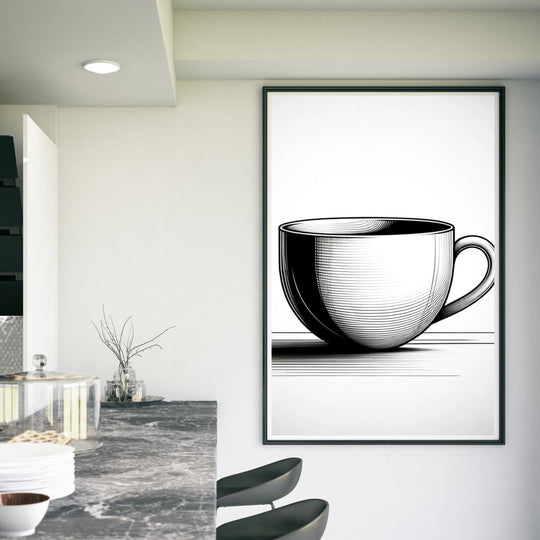 Printable Minimalist coffee Kitchen Wall Decor - KY designX