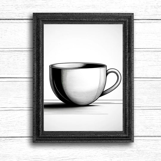 Printable Minimalist coffee Kitchen Wall Decor - KY designX