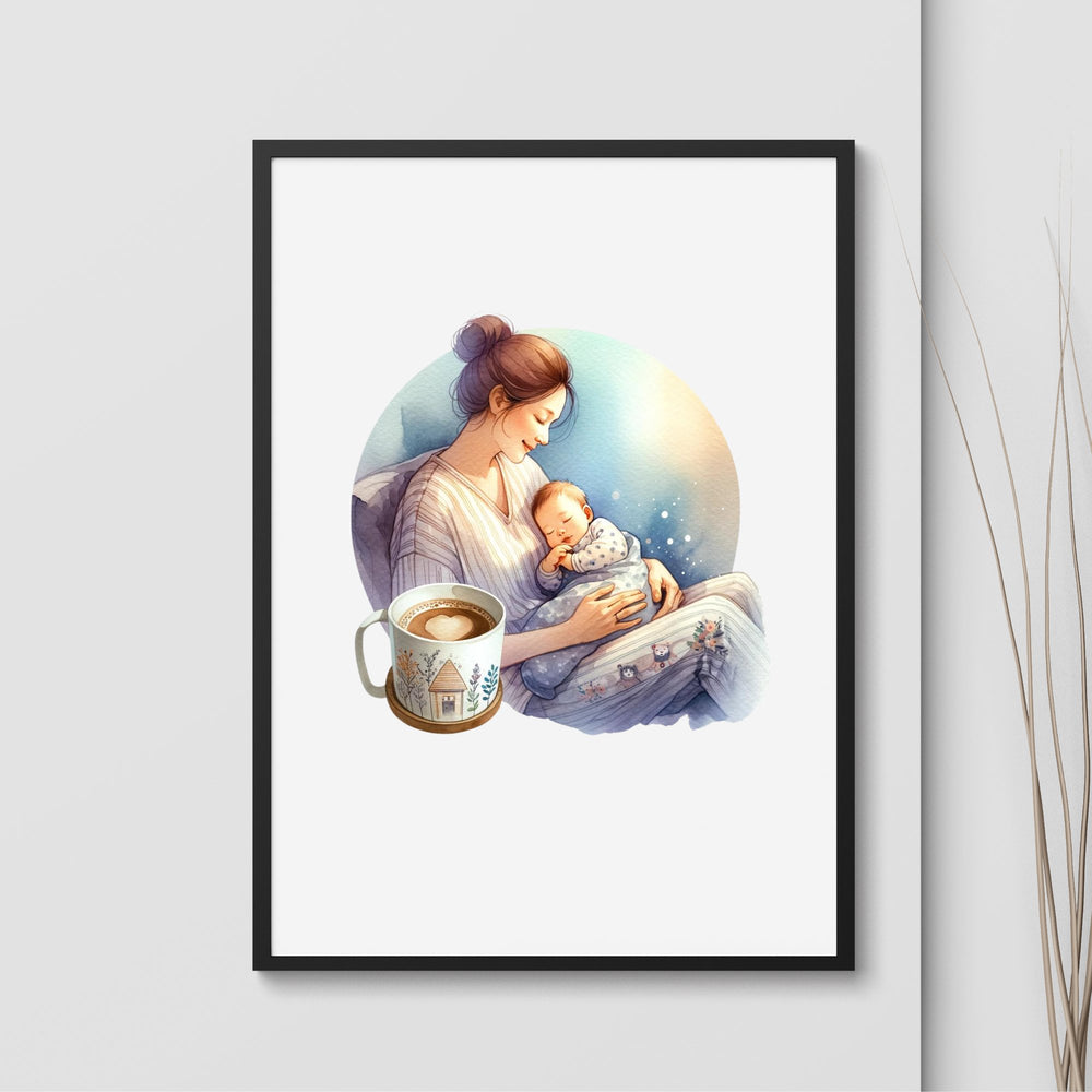 Printable Mom and Baby Wall Art - KY designX