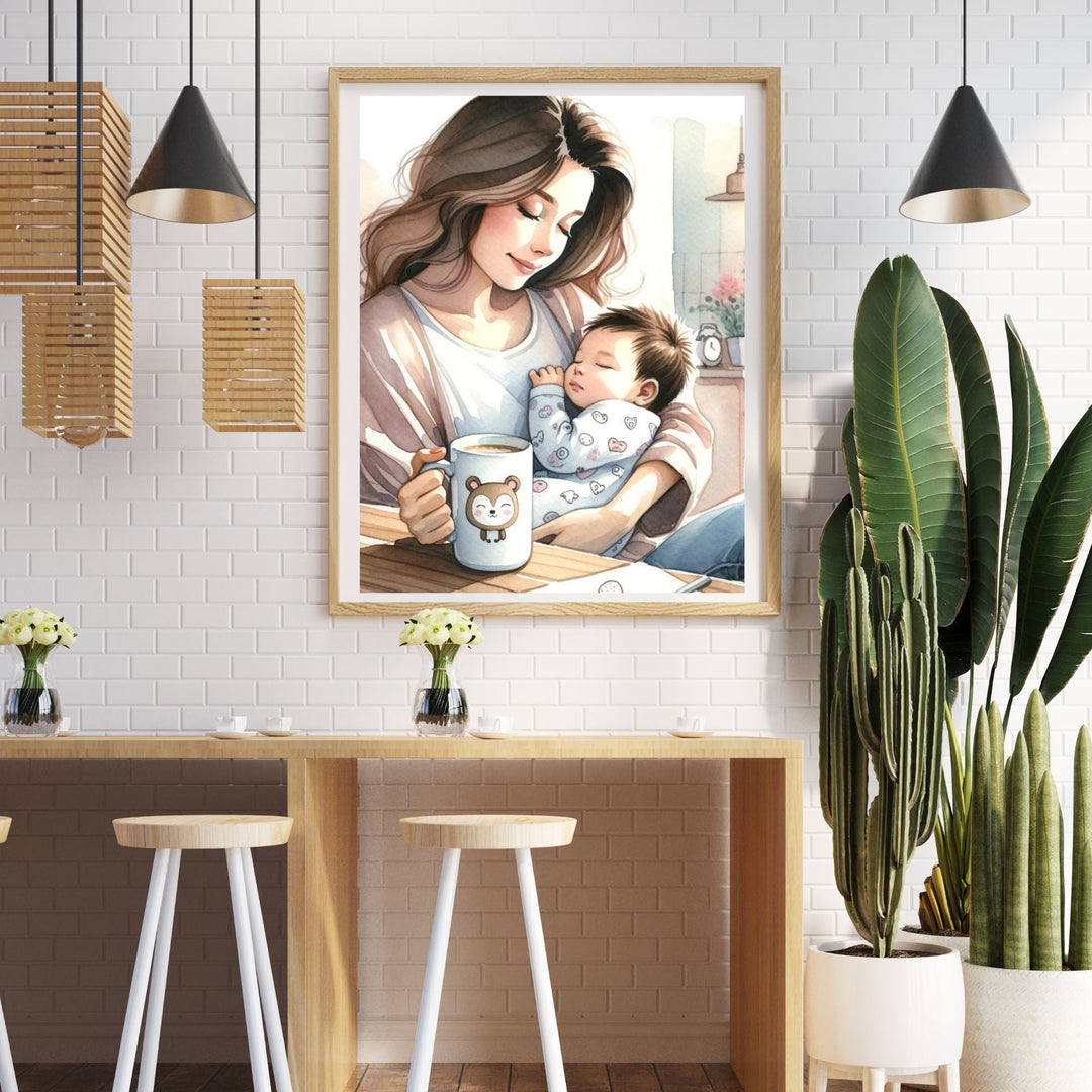 Printable Mother and Baby Wall Art - KY designX