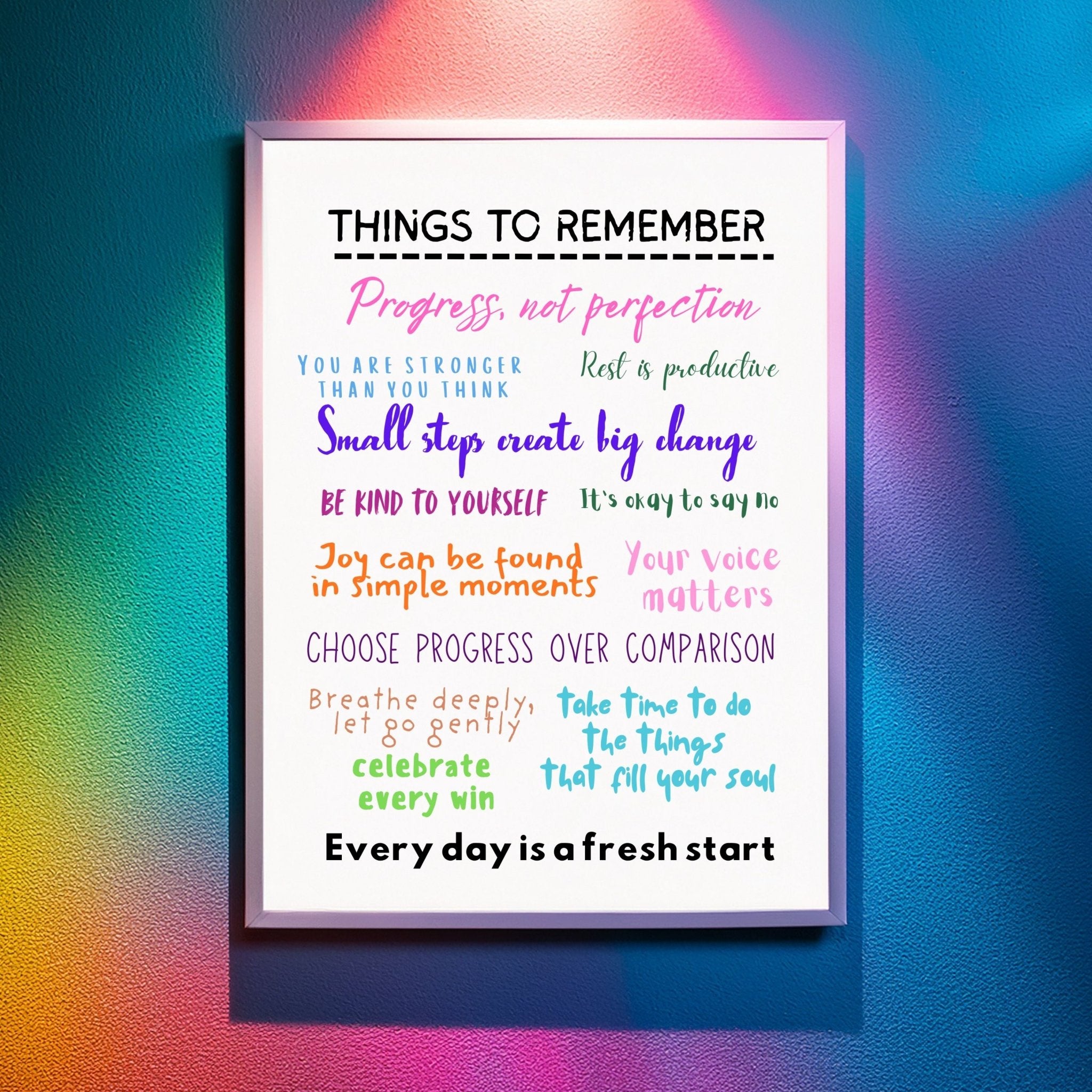 Printable Motivational Quotes Poster - KY designX