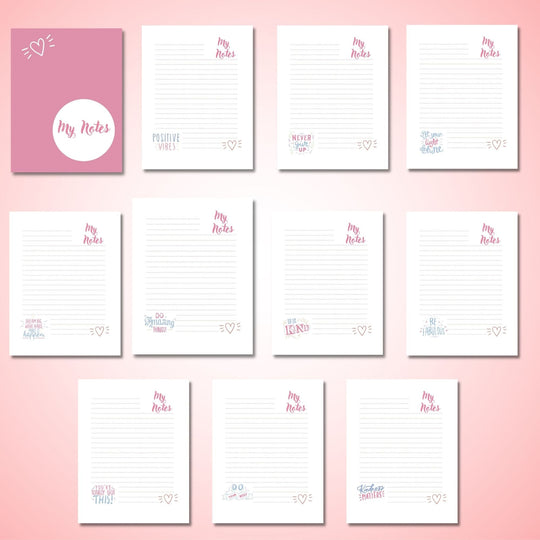Printable motivational writing paper - KY designX