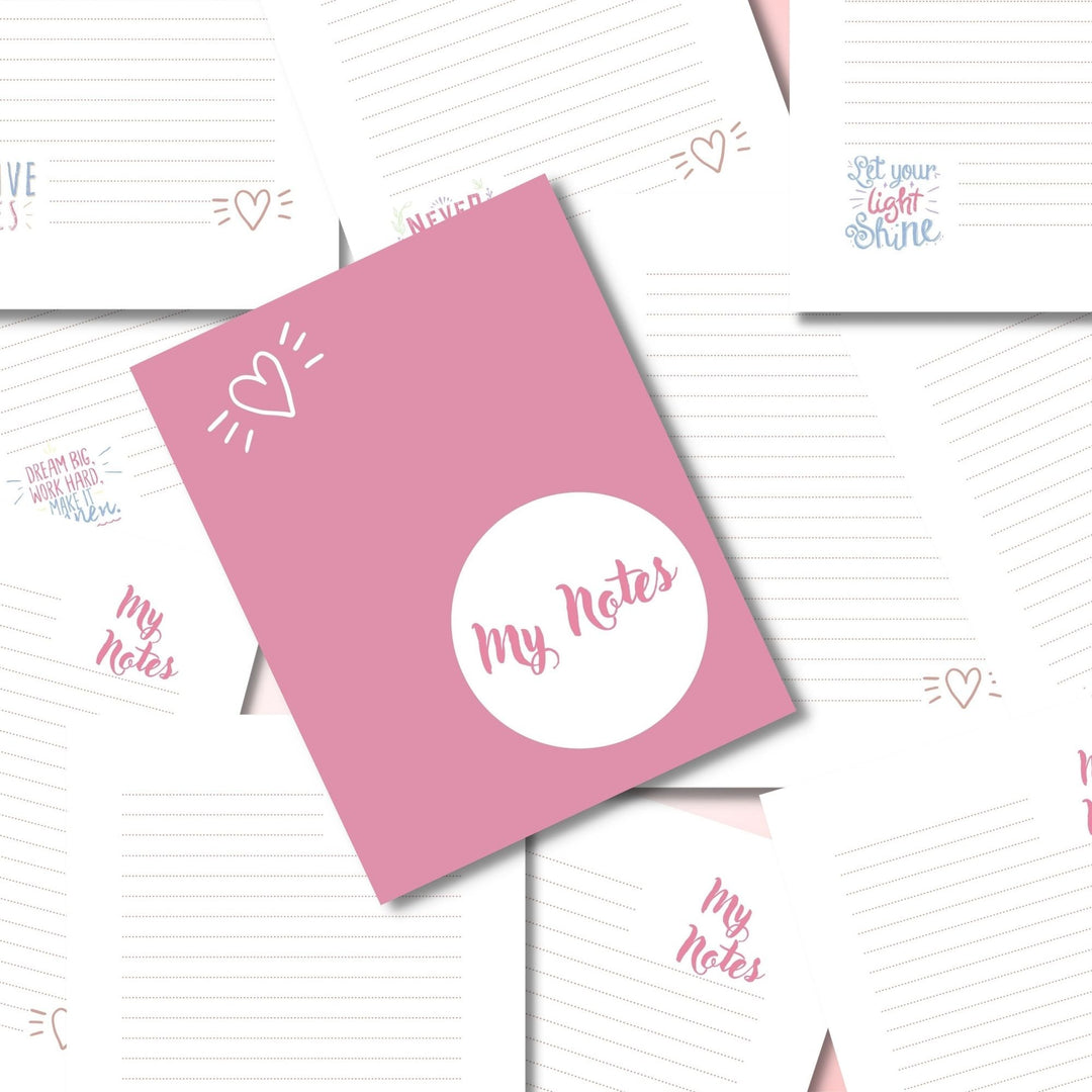 Printable motivational writing paper - KY designX