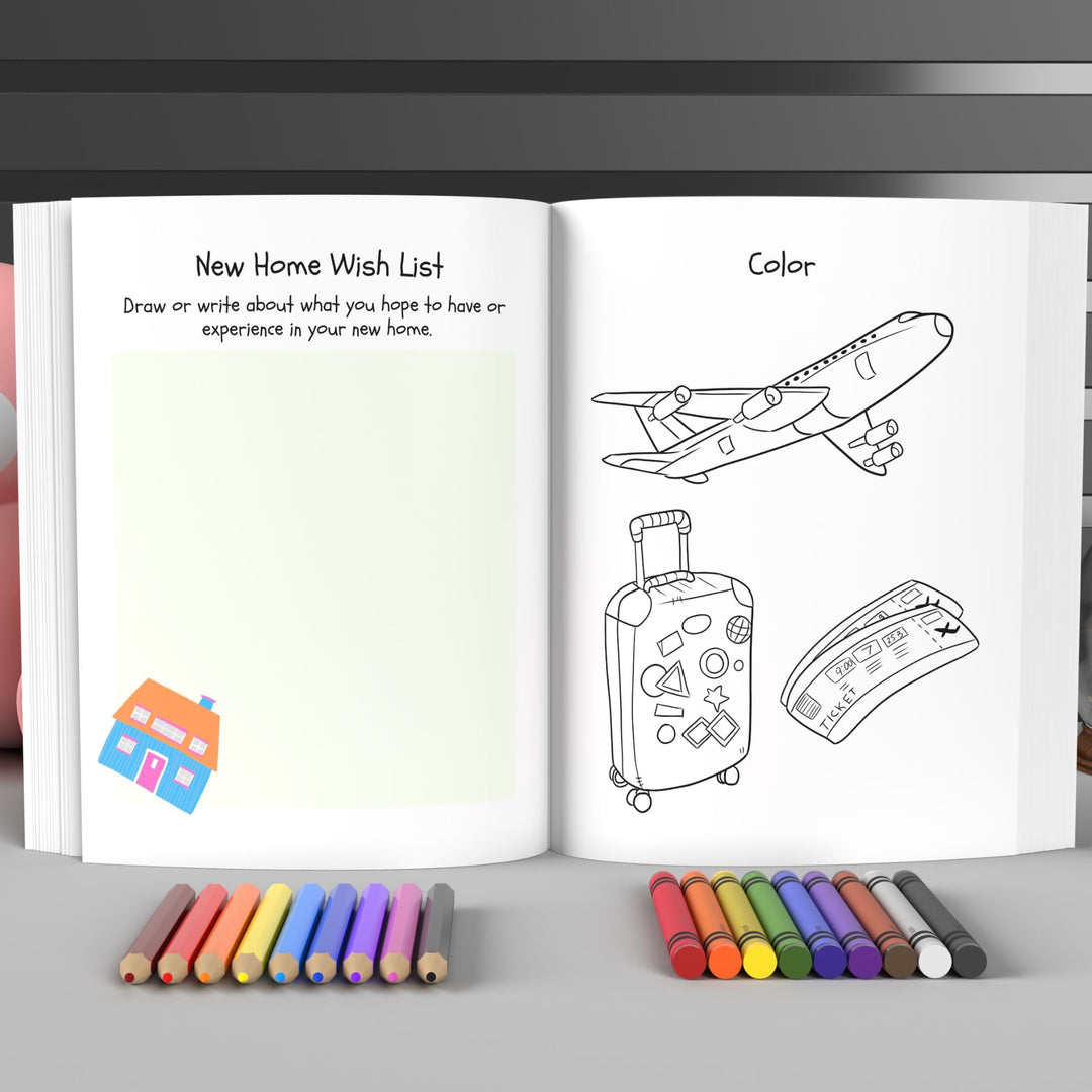 Printable Moving to a New Country Journal For Children - KY designX