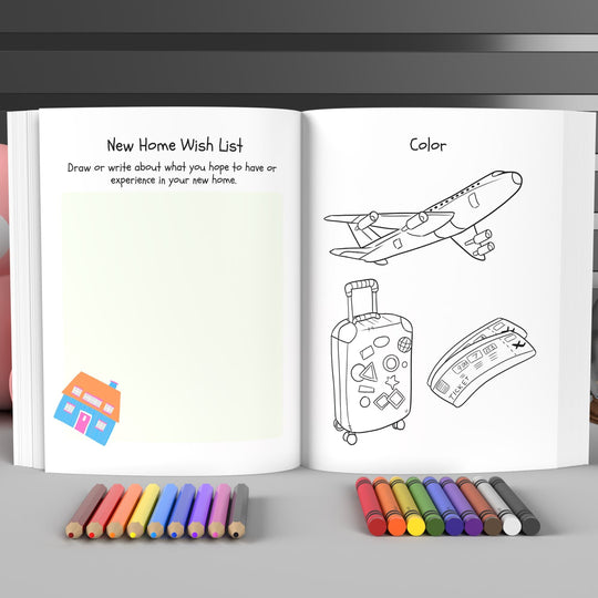Printable Moving to a New Country Journal For Children - KY designX