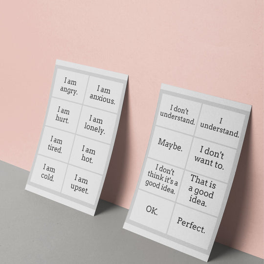 Printable Non - verbal communication cards - KY designX