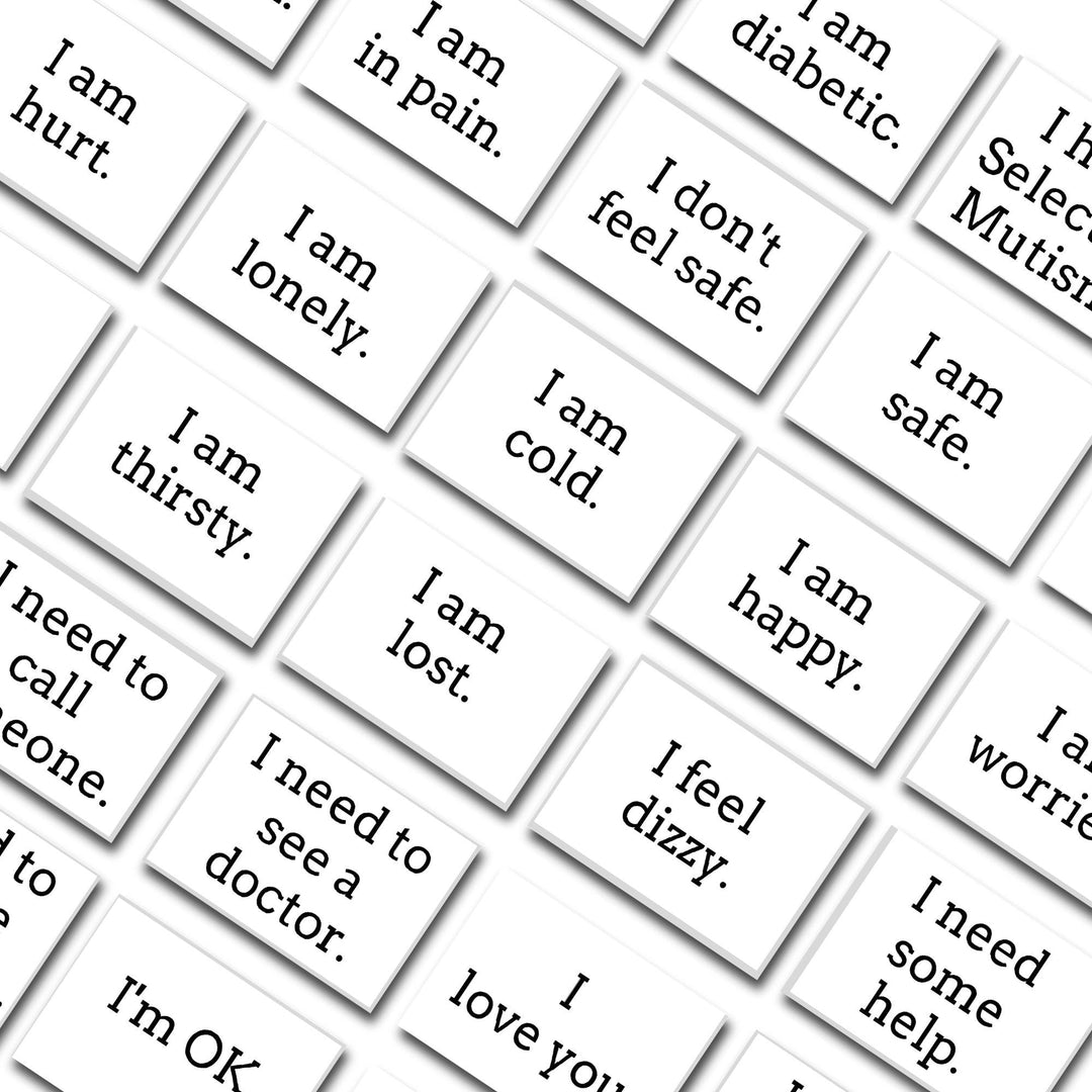 Printable Non - verbal communication cards - KY designX