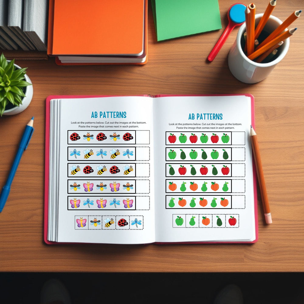 Printable Patterns Workbook for young children - KY designX